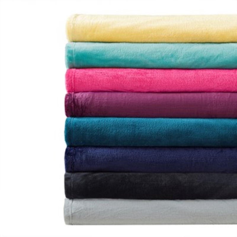 Intelligent Design Microlight Plush Luxury, Oversized Throw Blanket, Premium All Season Cover for Bed, Couch, King, Aqua - Image 5
